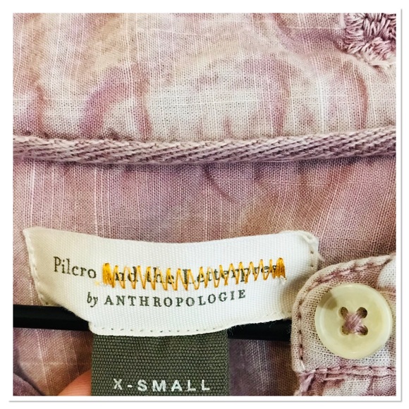 Anthropologie Pilcro And The Letterpress Whitney Trapeze Top Embroidered Size XS - Picture 5 of 6